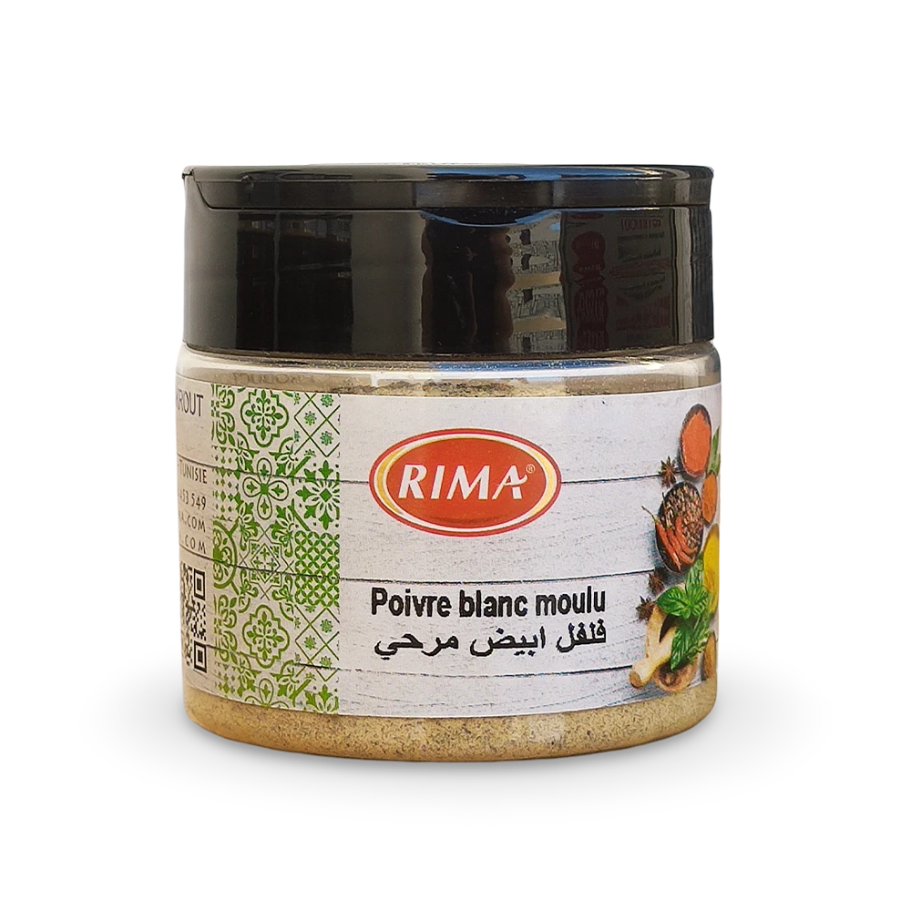 Poivre blanc moulu Tunisie